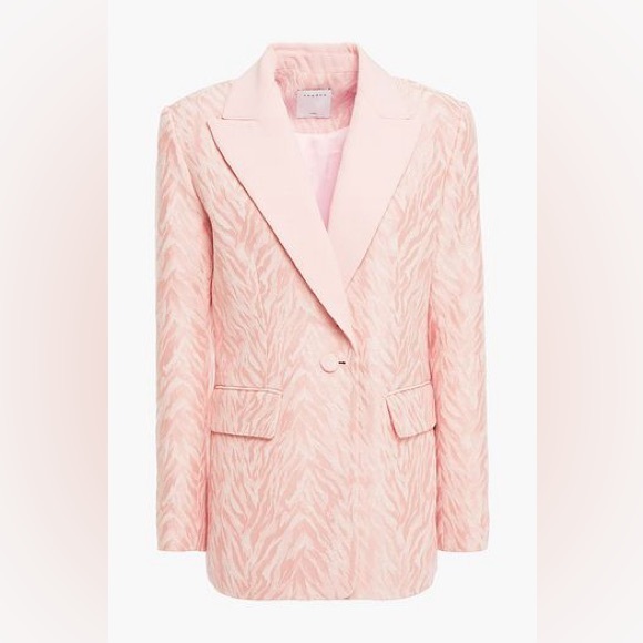 Sandro PARIS Pink jacquard blazer - Picture 1 of 13